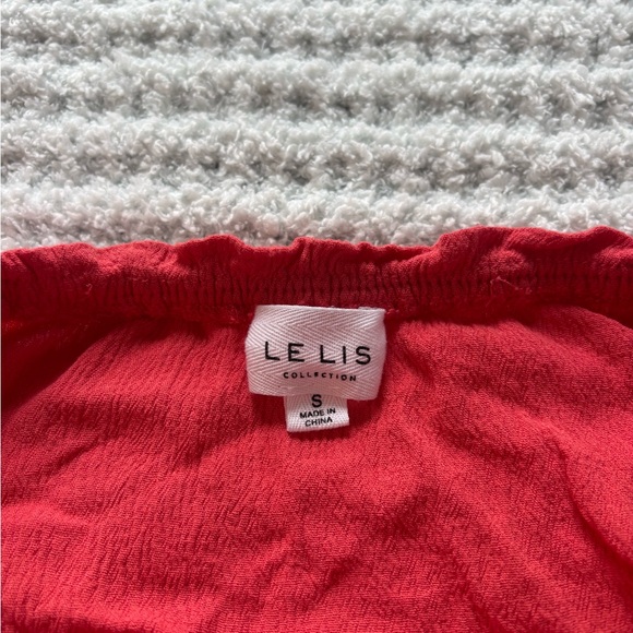 Le Lis Red Camisole Top with Elegant Design - Picture 4 of 4